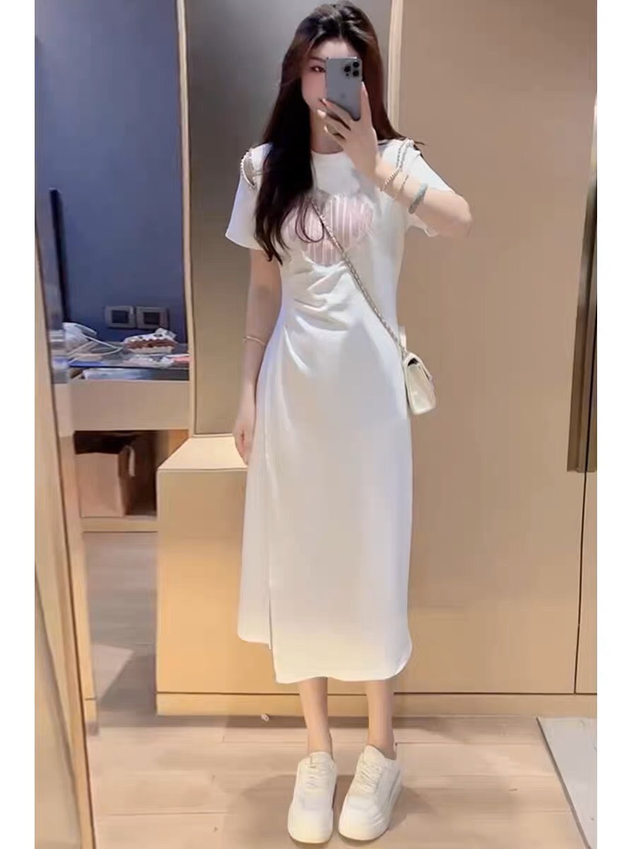 ĐẦM THUN TRÁI TIM VAI KHOÉT D164